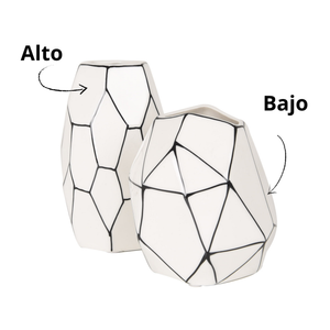 Florero Alto Sketch Negro