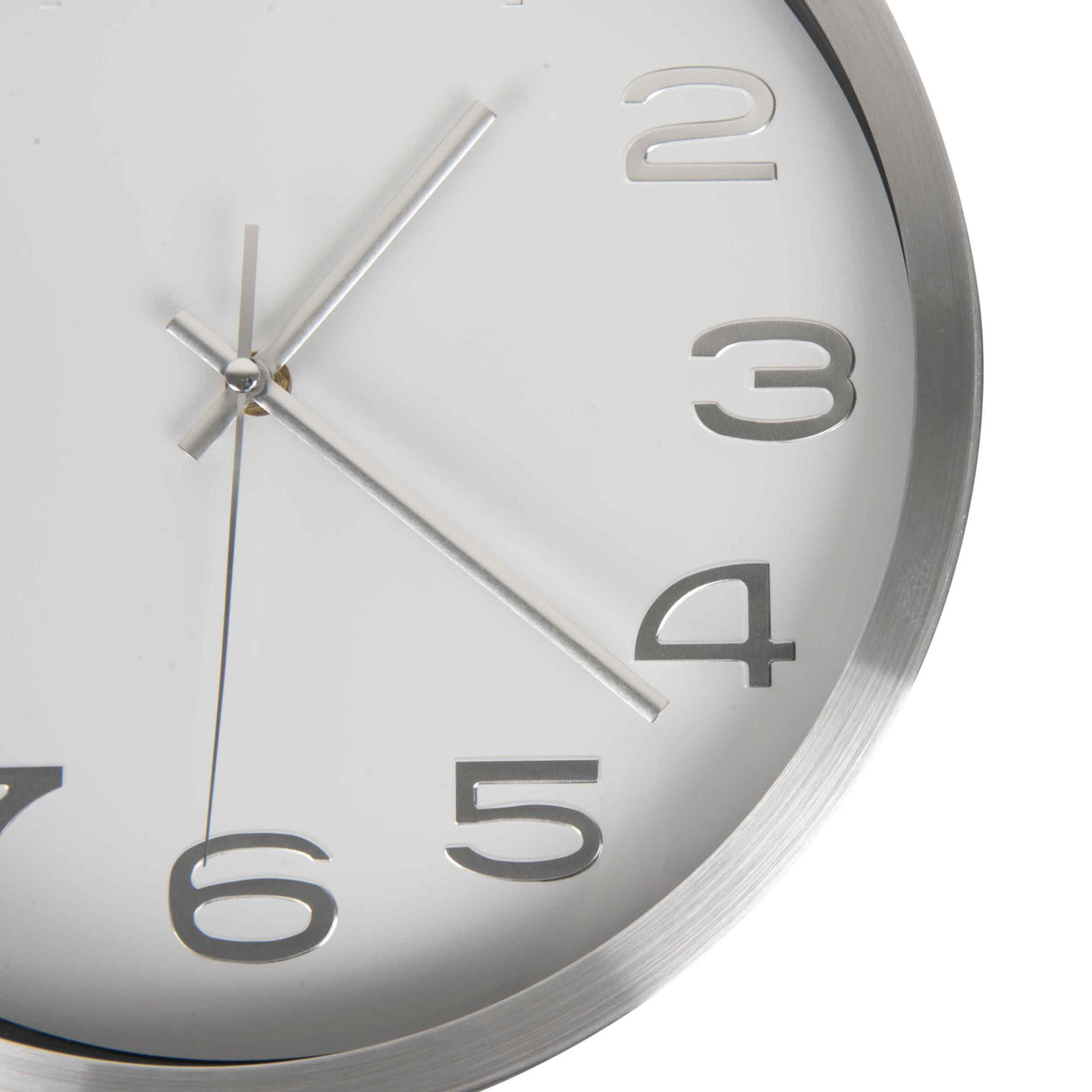 Reloj Plata Blanco 30cm