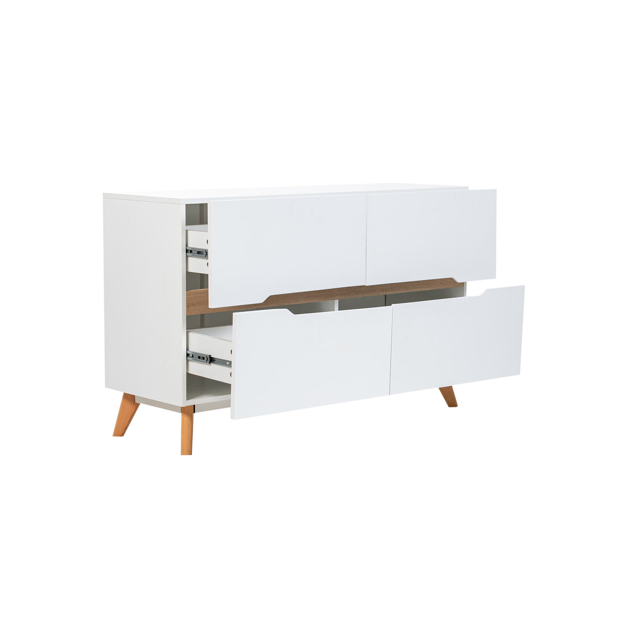Biffet Haruka 120*40*75 Blanco/Beige