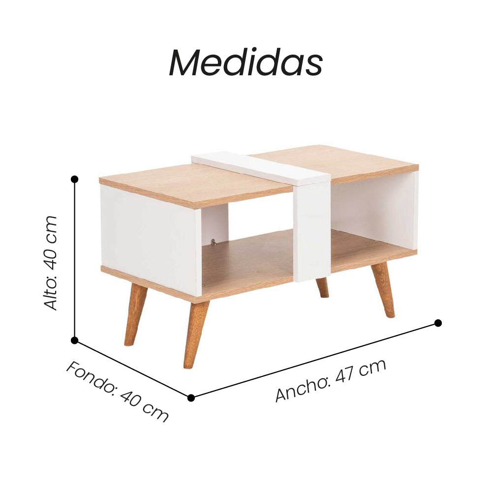 Mesa De Centro Gaia Nogal - Fiotti