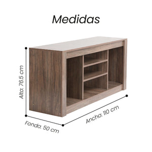 Combo Asiana - Sofá 3p + Mesa de TV 42´