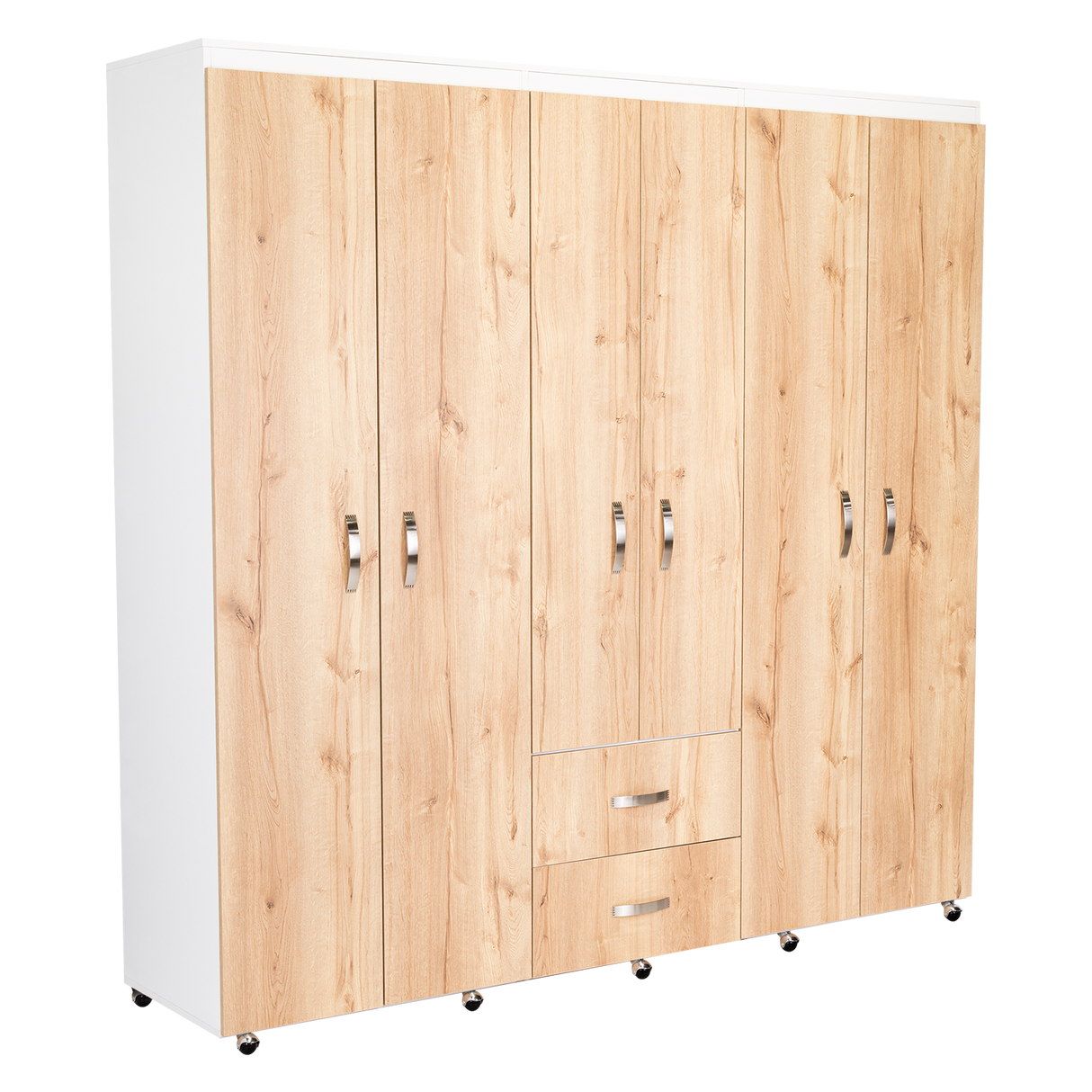 Closet bariloche 2x2 blanco mqz 16mm+duna
