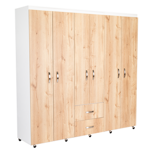 Closet bariloche 2x2 blanco mqz 16mm+duna
