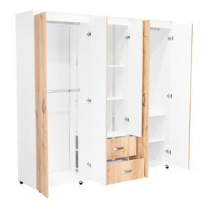 Closet bariloche 2x2 blanco mqz 16mm+duna