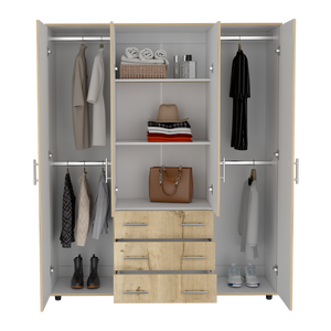 Closet austral 3p (1c) duna/blanco 180x9