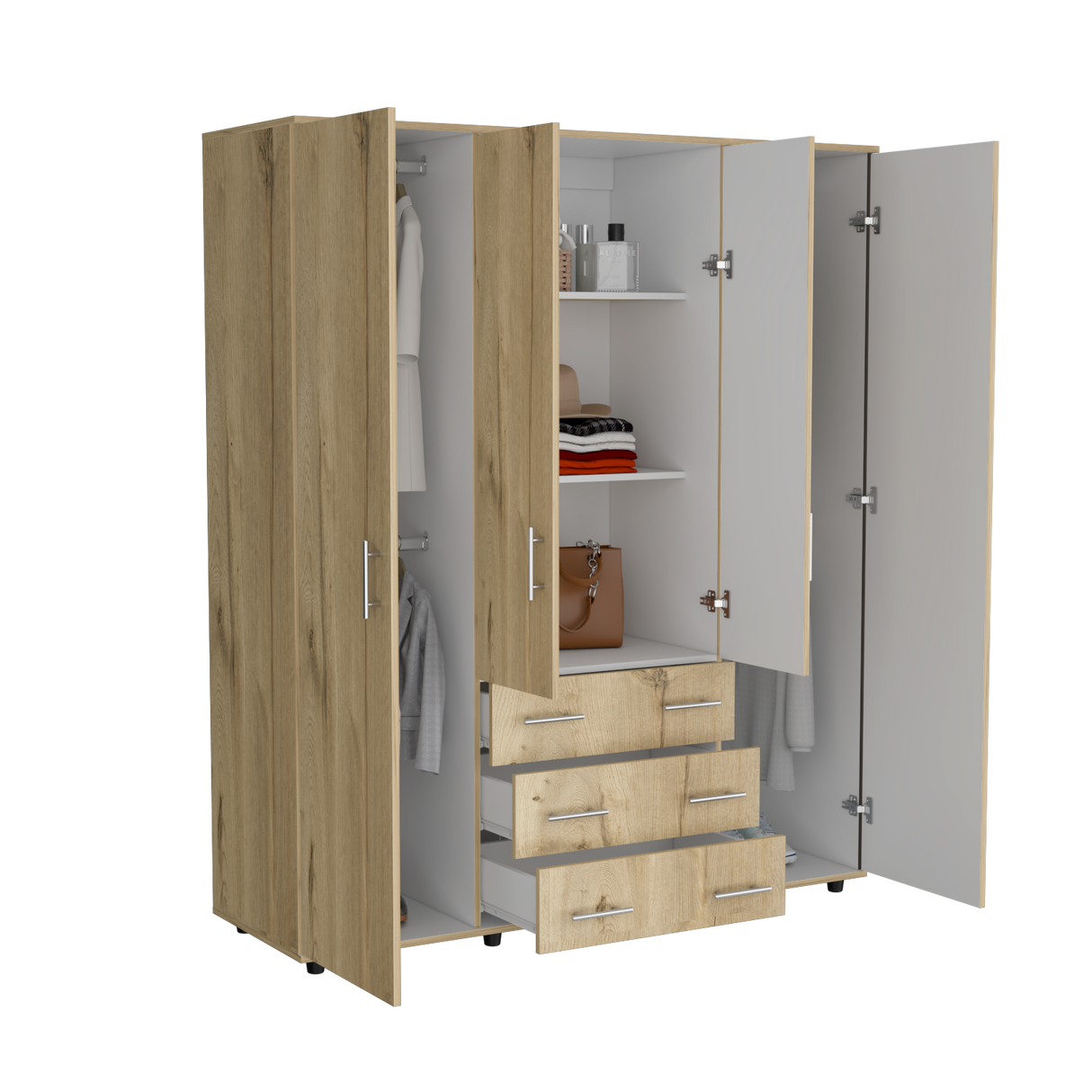 Closet austral 3p (1c) duna/blanco 180x9