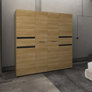 Closet Berino 200X200X51, Fresno Wengue