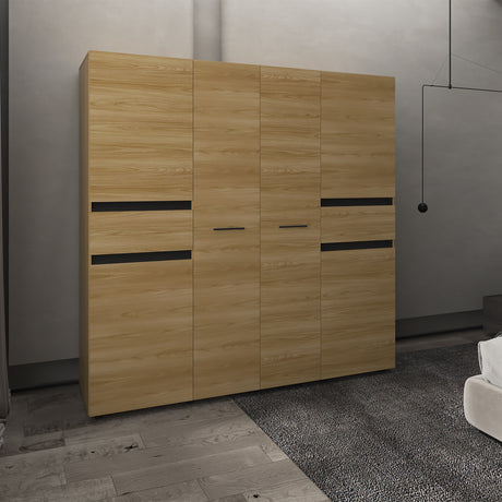 Closet Berino 200X200X51, Fresno Wengue