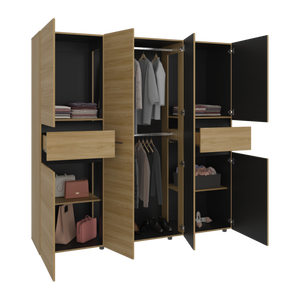 Closet Berino 200X200X51, Fresno Wengue