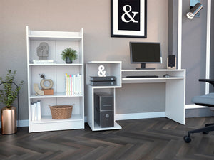 Combo Escritorio Atlanter + Biblioteca Rovere