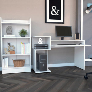 Combo Escritorio Atlanter + Biblioteca Rovere