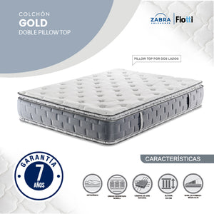 Colchón New Zabra Gold Pillow Top