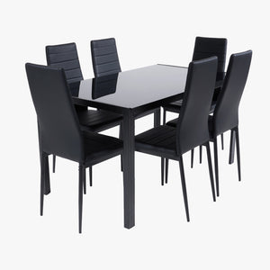 Comedor Ranjita 6P Negro