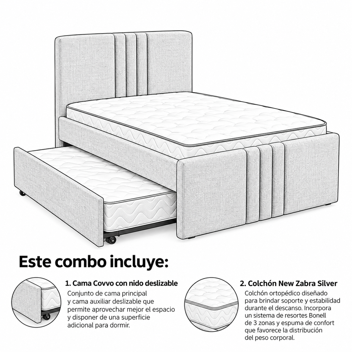 Combo Covvo (Con Colchón)