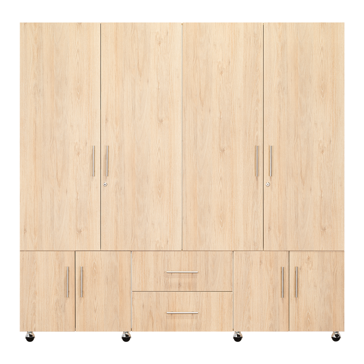 Closet cantelmo rovere/blanco 200x200x48