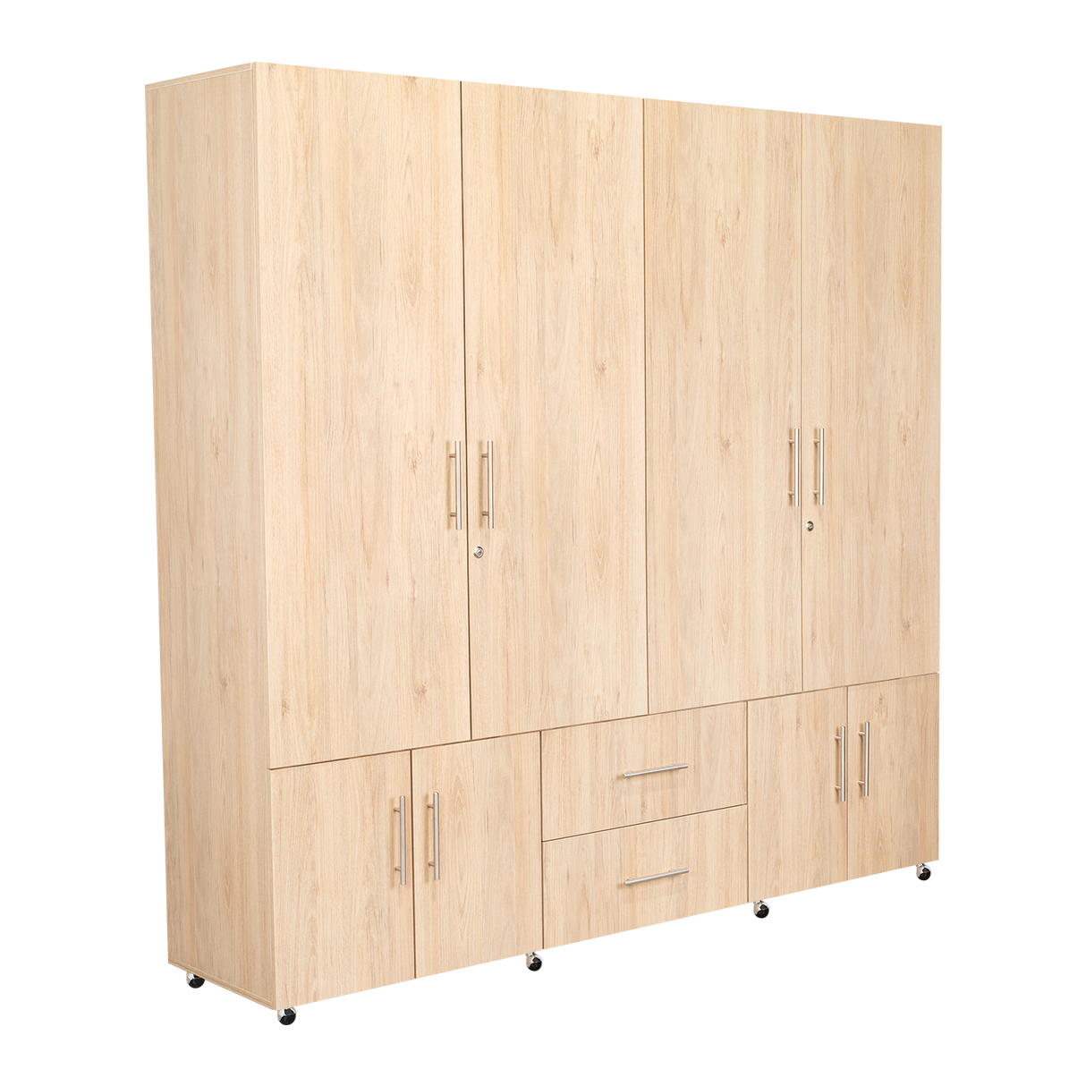 Closet cantelmo rovere/blanco 200x200x48