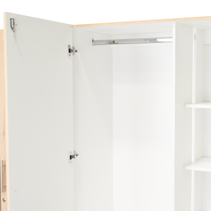 Closet cantelmo rovere/blanco 200x200x48