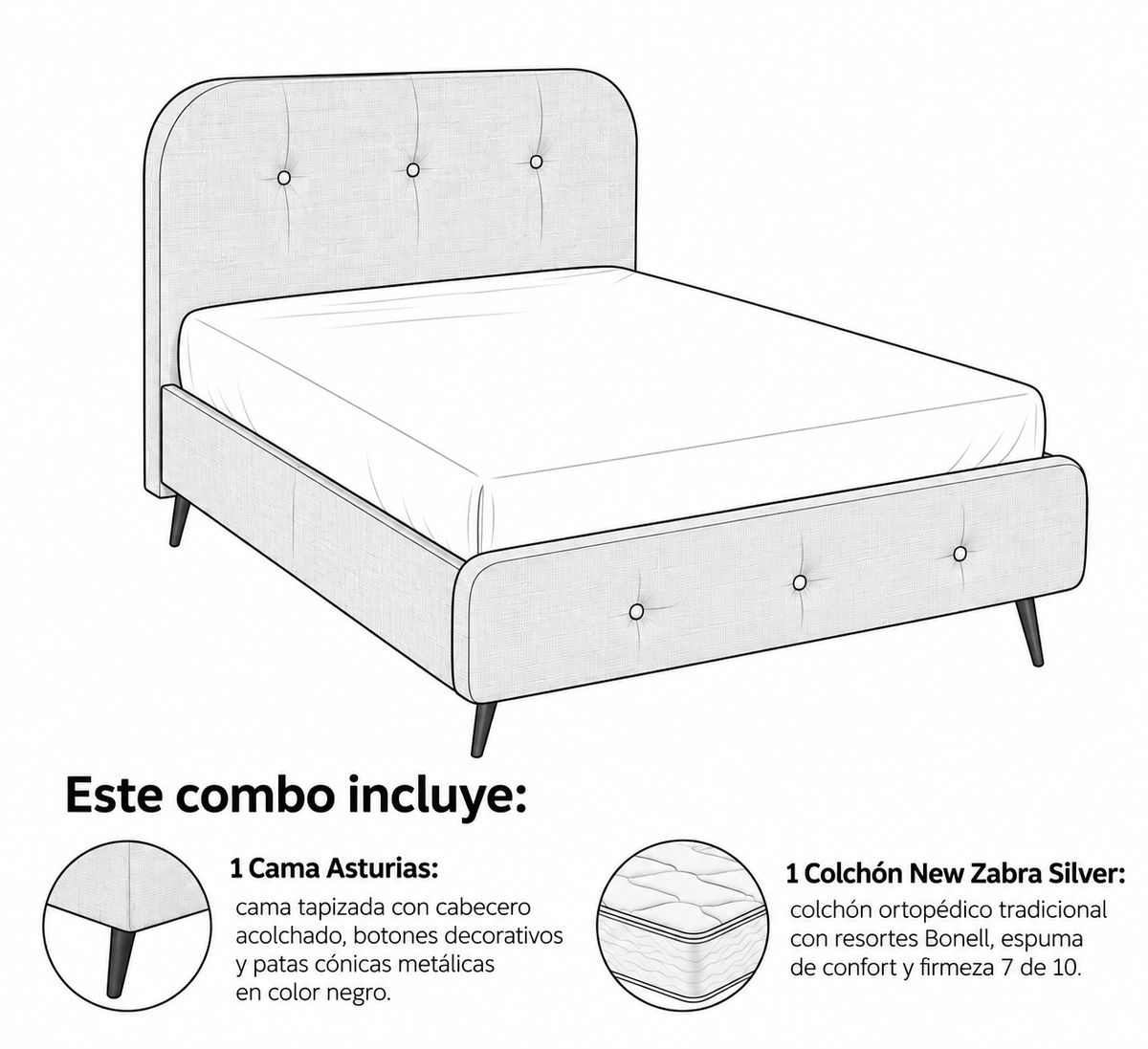 Combo Asturias Silver