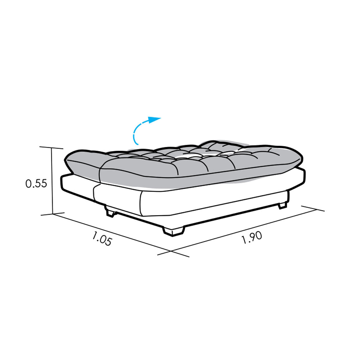 Sofá Cama 3P Palermo