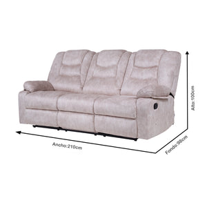 Sofá Reclino Kalerin 3 Puestos (N)