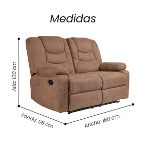 Sofá Reclino Kalerin 2P - Fiotti