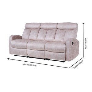 Sofá Reclino Trudy 3 Puestos (N)