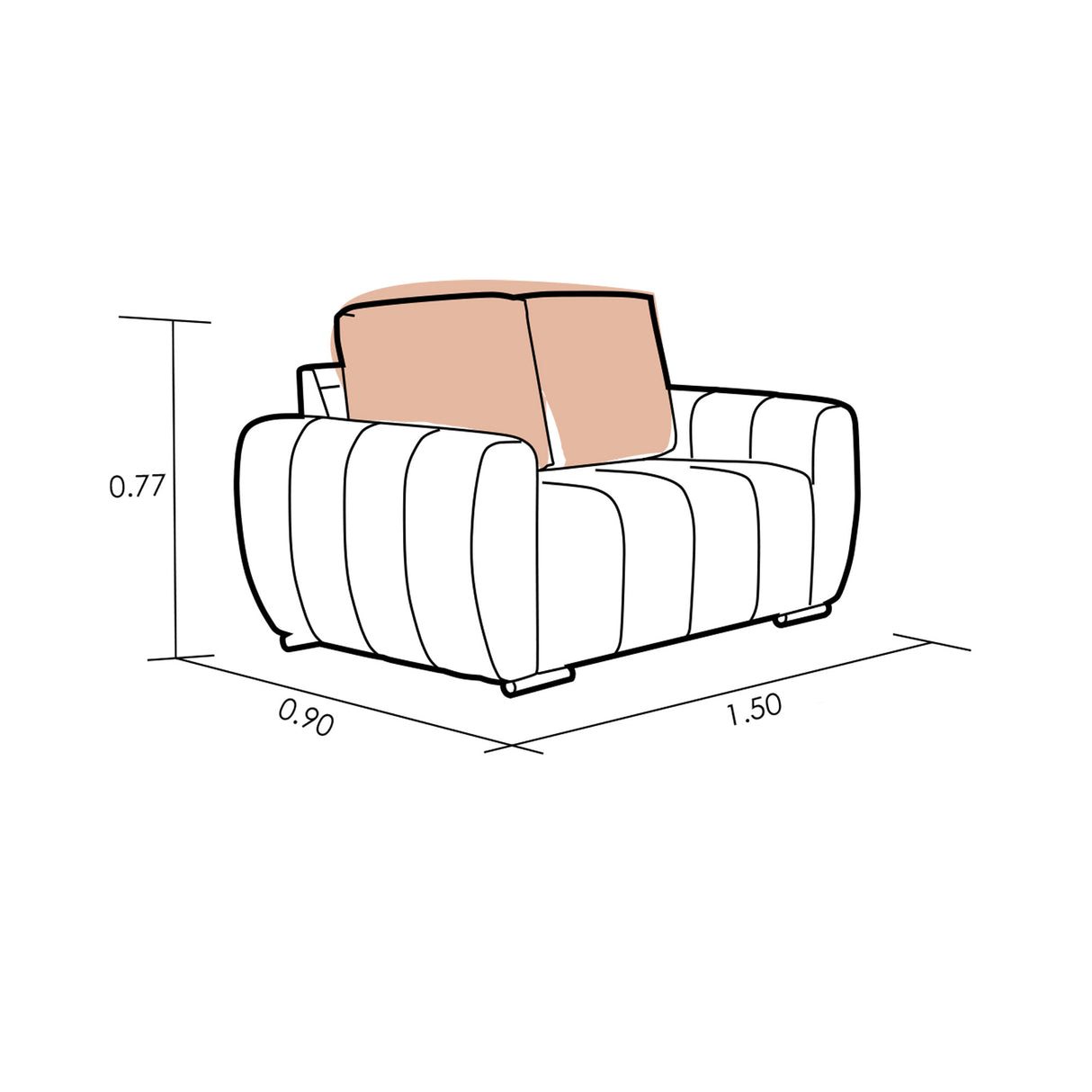 Sofá Bolssena 2 Puesto