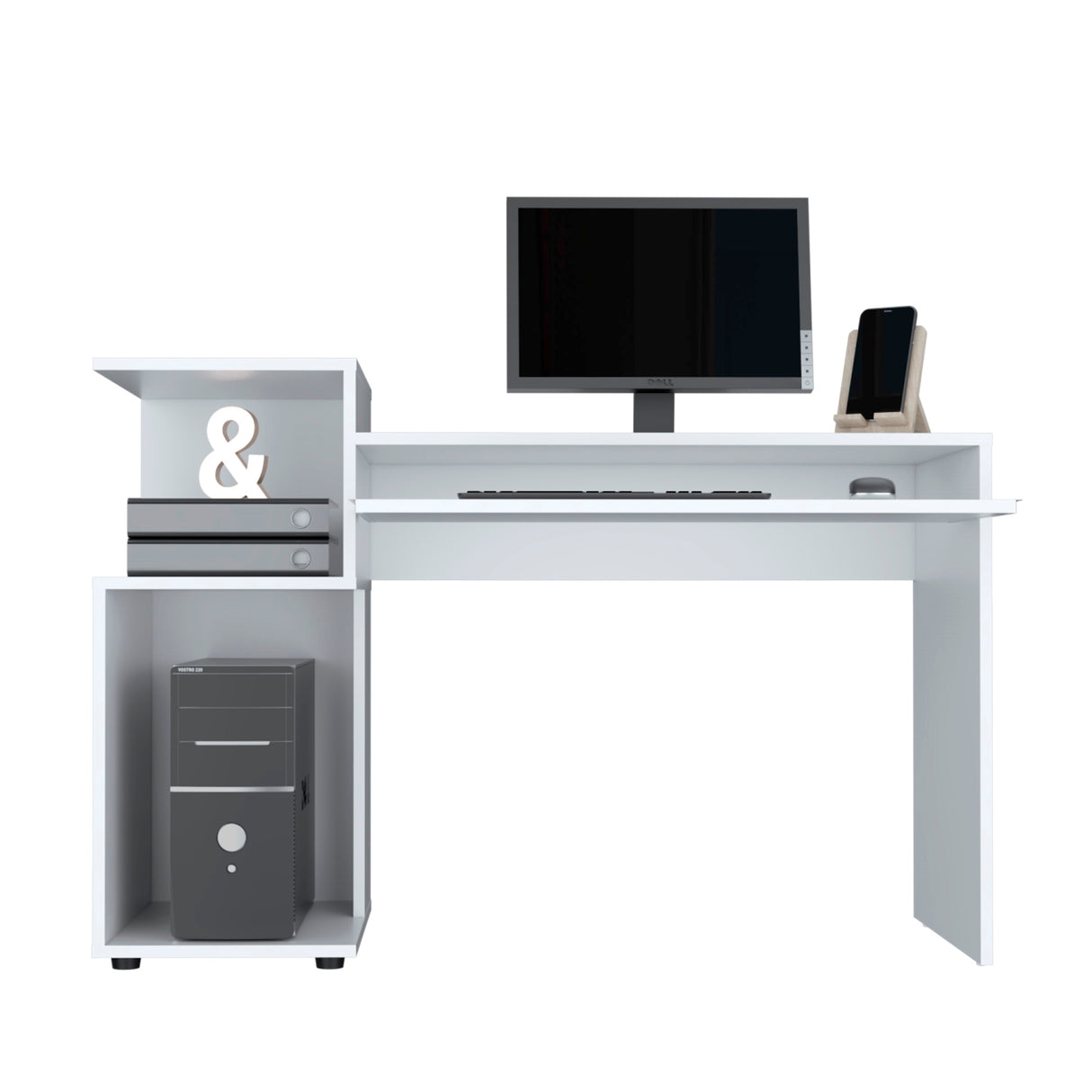 Combo Escritorio Atlanter + Biblioteca Rovere