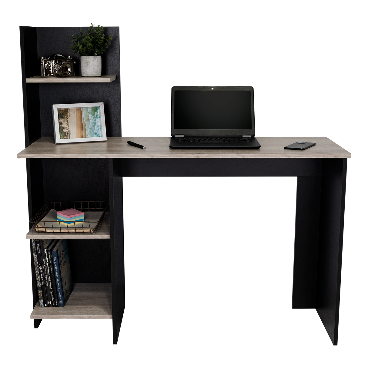 Escritorio office 120 wengue + Ceniza