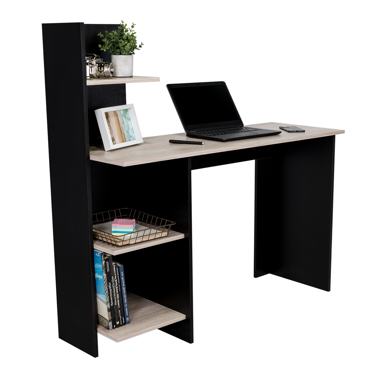 Escritorio office 120 wengue + Ceniza