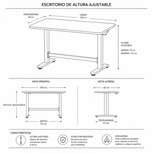 Escritorio Ajustable ELEVATTA