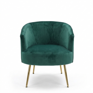 Poltrona Eugenia Azul Patas Doradas