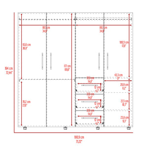 Closet harlemfiot eco duna/blanco 184x180