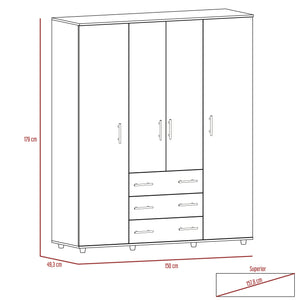 Closet fontan milan/blanco179x150x49