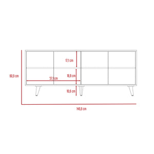 Rack para tv bora (1c) rovere+blanco mqz