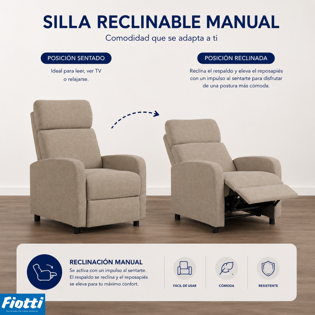 Silla Reclinable Junko (IMP)
