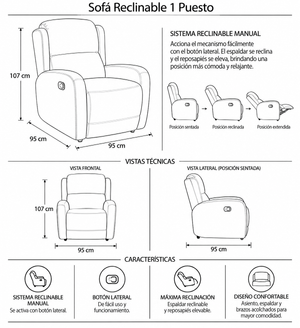 Silla Reclino Jadon 1P