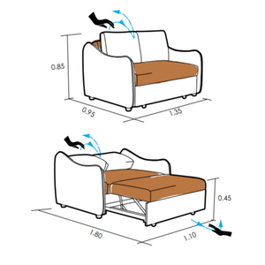 Sofá Cama 2P Klang