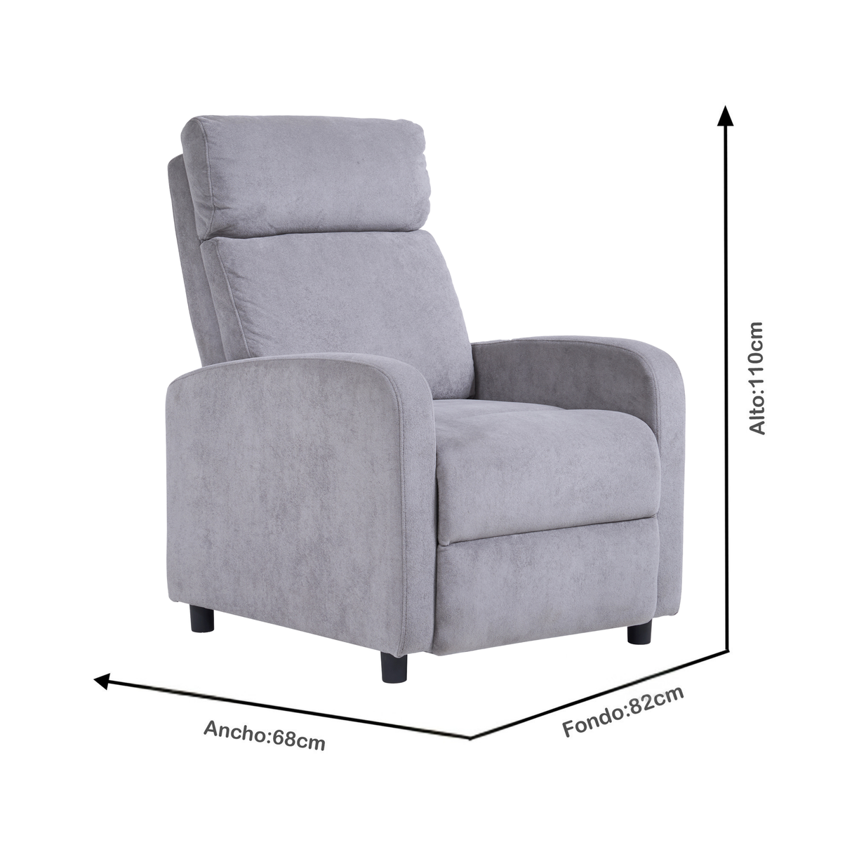 Silla Reclinable Junko 1 Puesto | Café