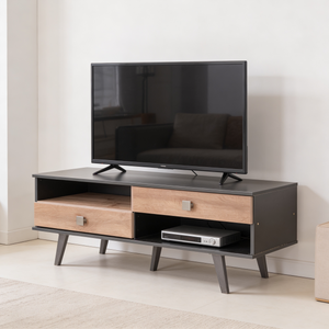 Mesa Tv Retro 2Gav Color Negro