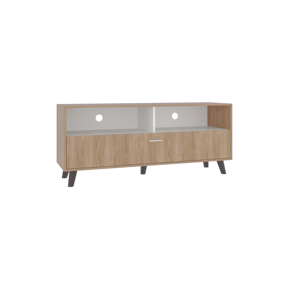 Rack tv patrick (1c) fresno europeo+blanco