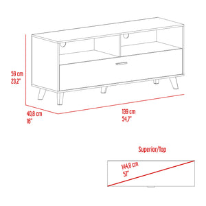Rack TV Patrick 59x139x40 RTA Tivoli + Milan