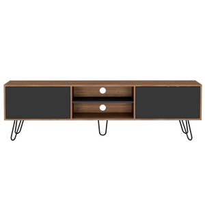 Rack para tv 80" vassel (1c) miel+ plomo