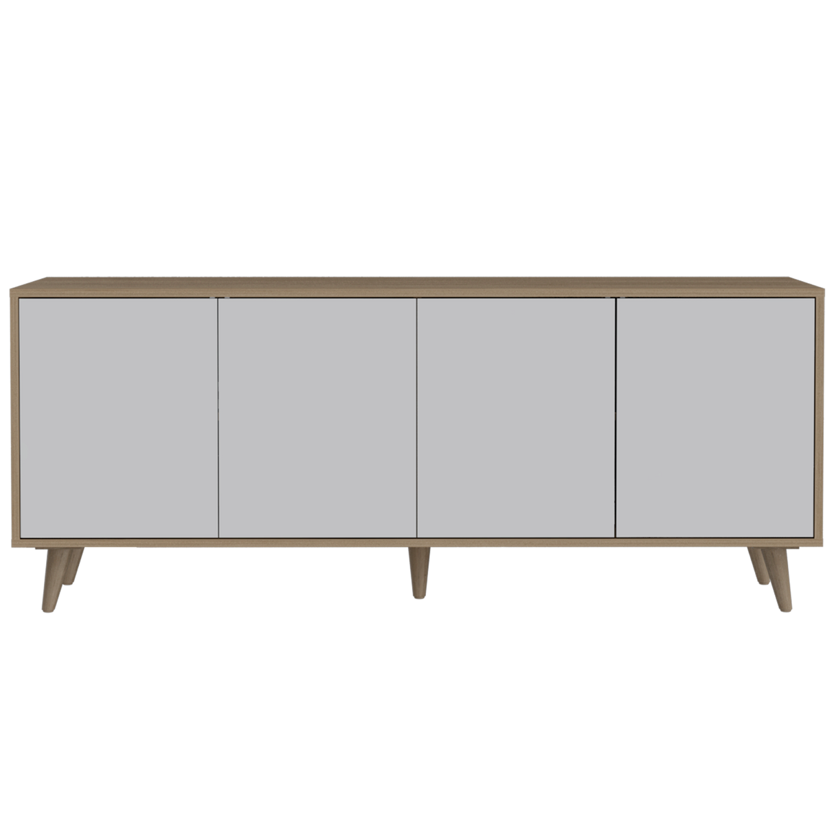 Rack para tv bora (1c) rovere+blanco mqz