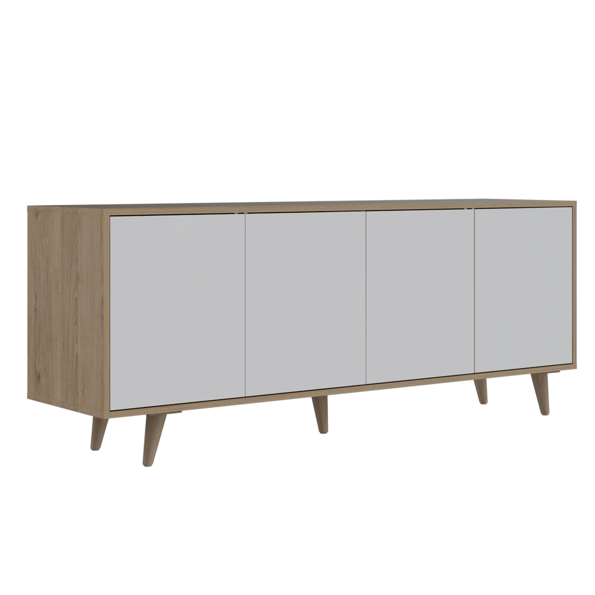 Rack para tv bora (1c) rovere+blanco mqz