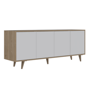 Rack para tv bora (1c) rovere+blanco mqz