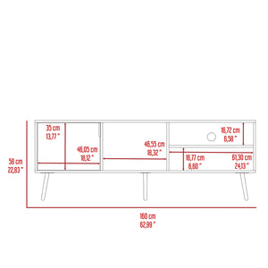 Rack para tv 65" vulcan (1c) capri 58x160x40