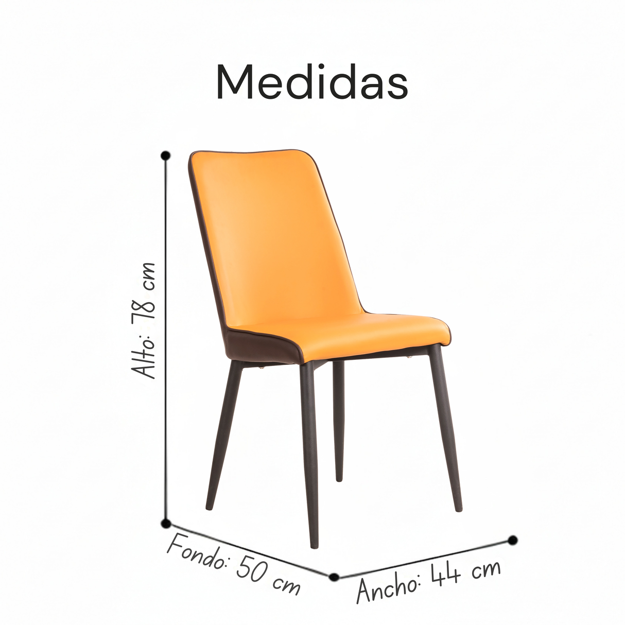Silla De Comedor Lais (Amarillo)