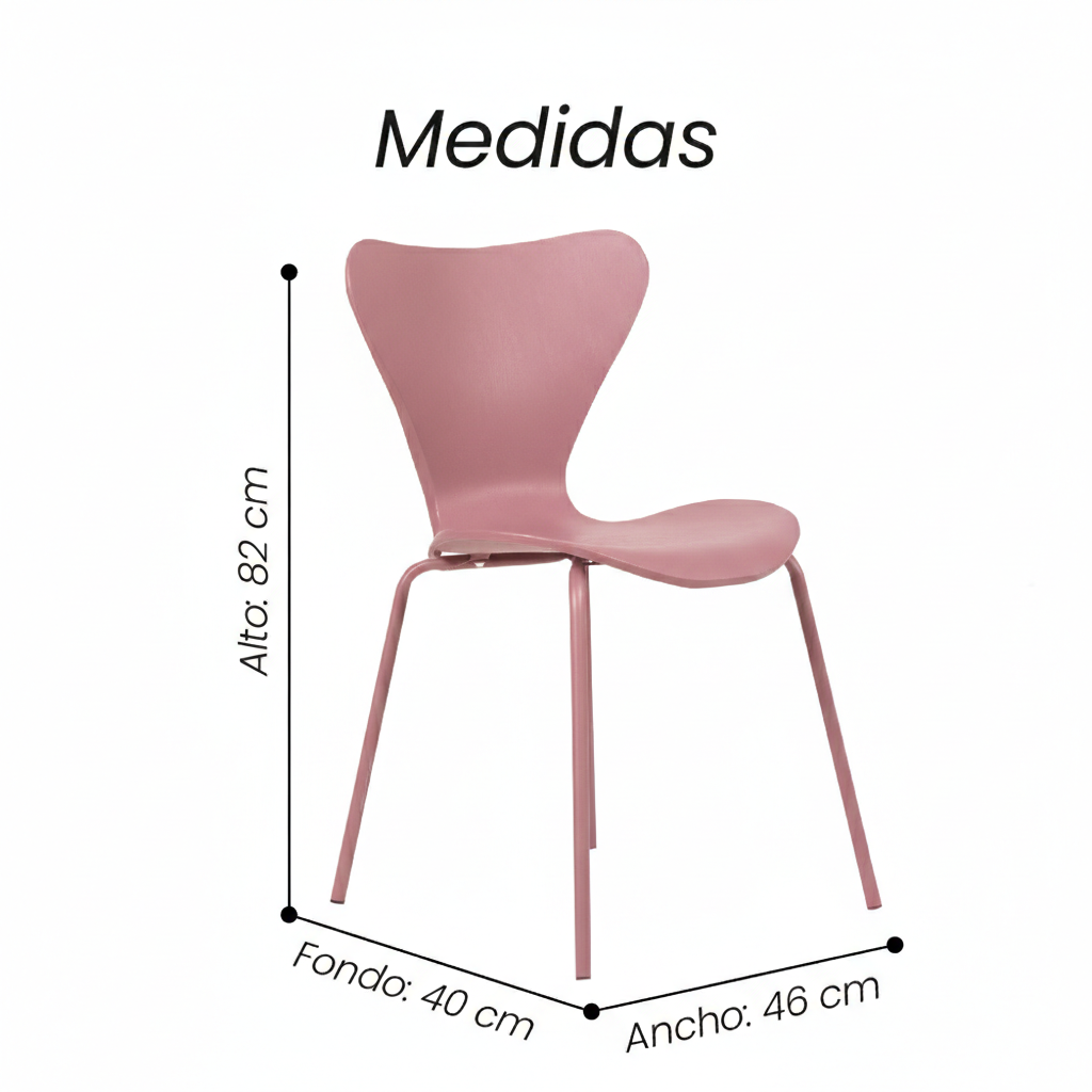 Silla De Comedor Soniay (Rosado)