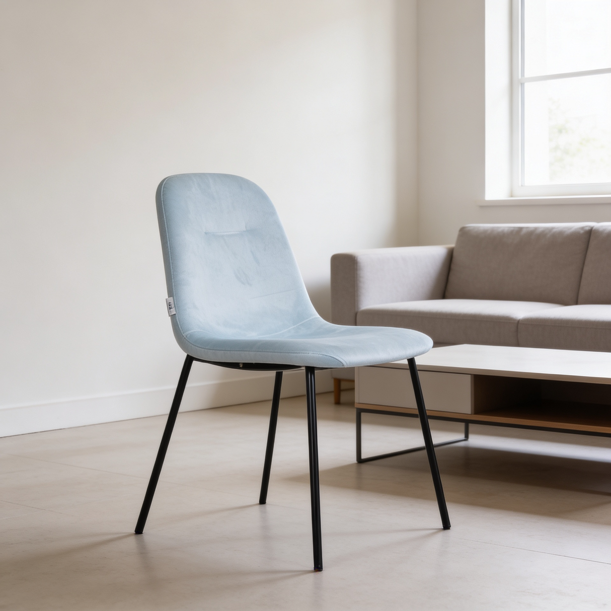 Silla De Comedor Wamika (Azul Claro)